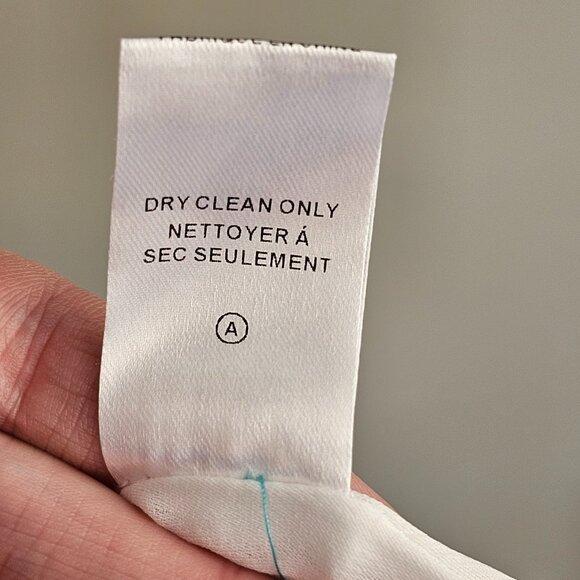 Parker White Mini Ruffle Back Tie Dress Sz 8 - Picture 9 of 11